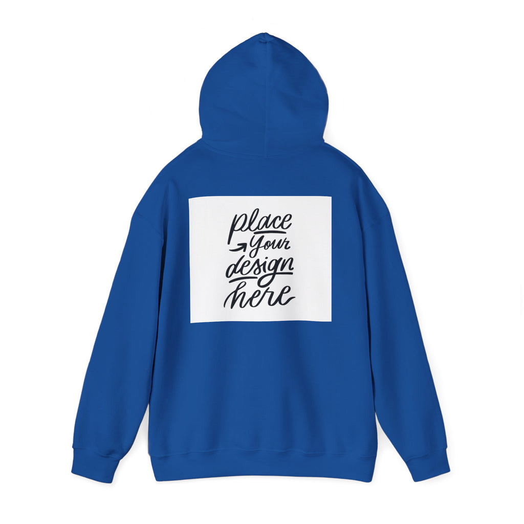 Classic Hoodie with Centered Design – 'Place Your Design Here'