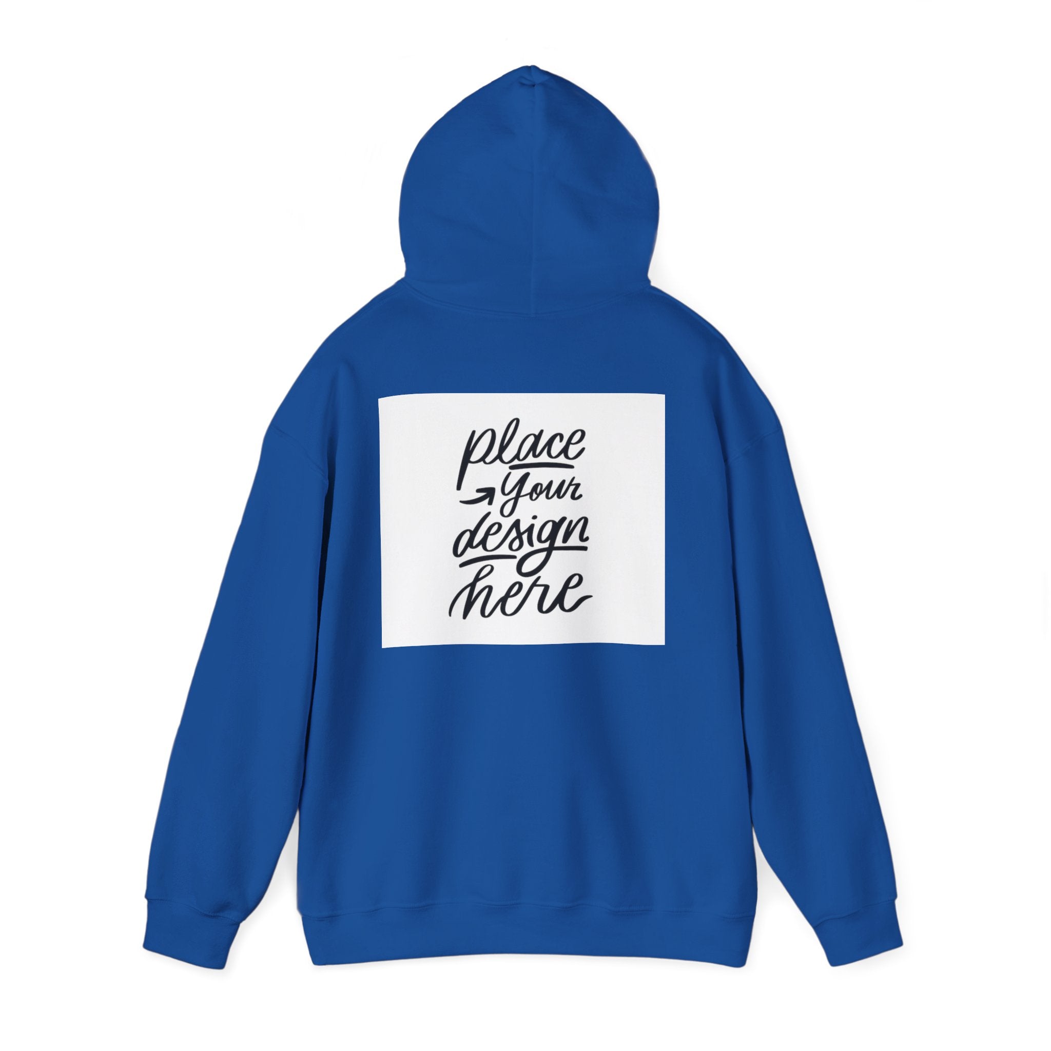 Classic Hoodie with Centered Design – 'Place Your Design Here'