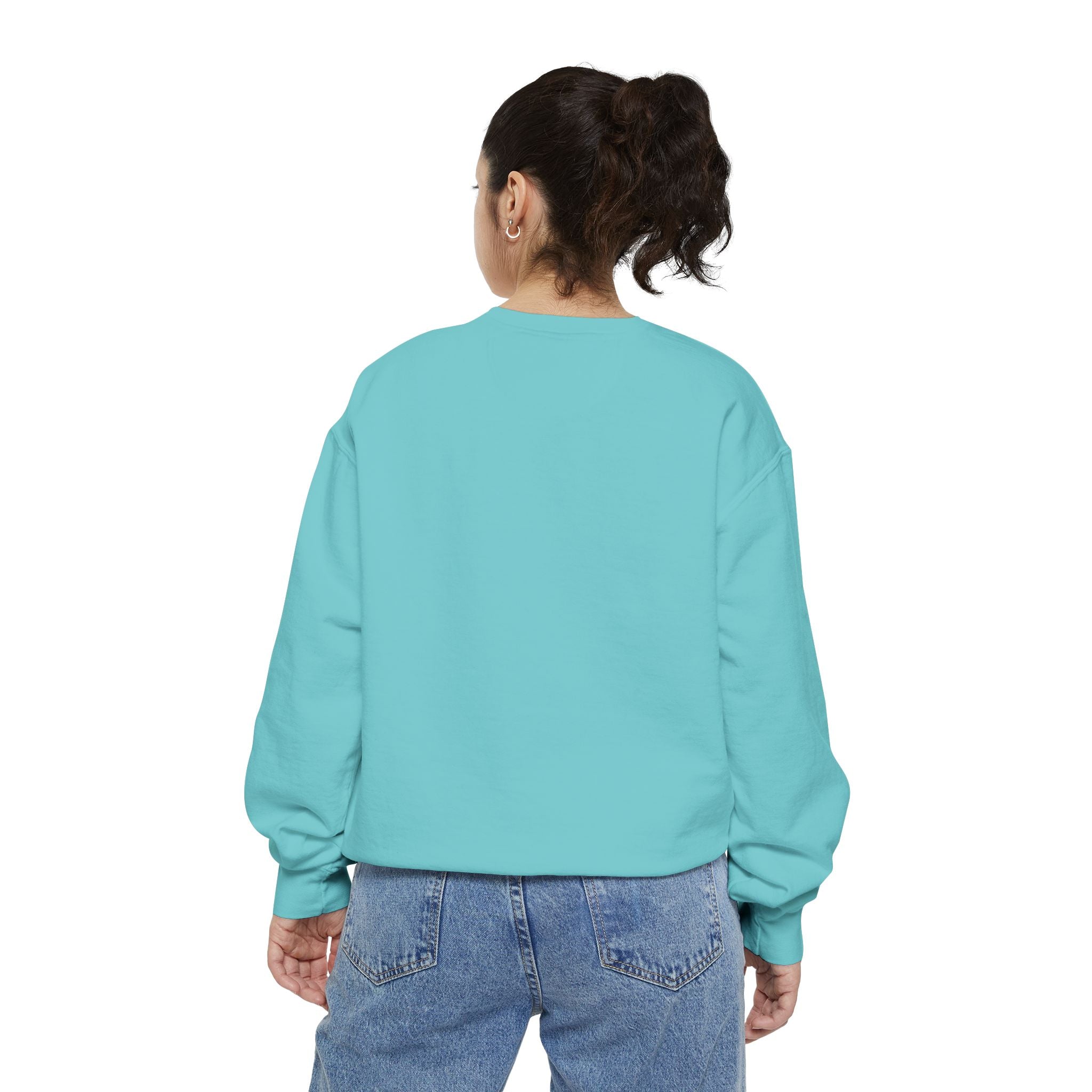 Floral Meadow Sweatshirt — Pink Cosmos Garden Crewneck