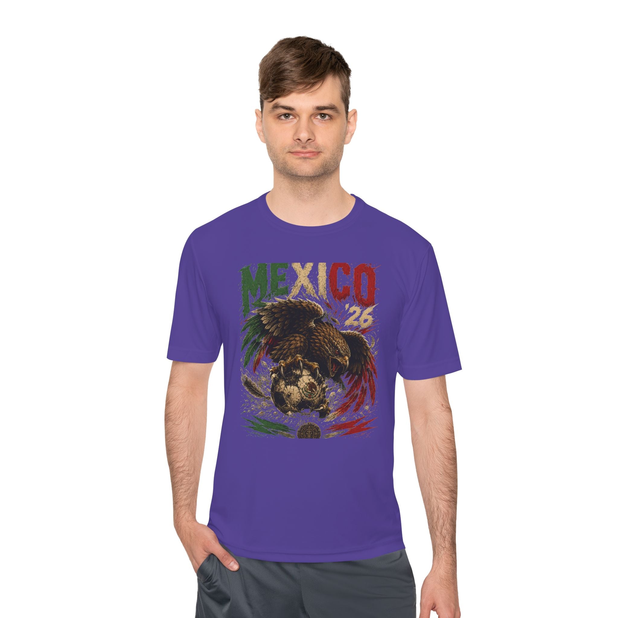 Mexico Eagle Graphic Tee — Mexican Flag Patriotic Soccer Fan Shirt