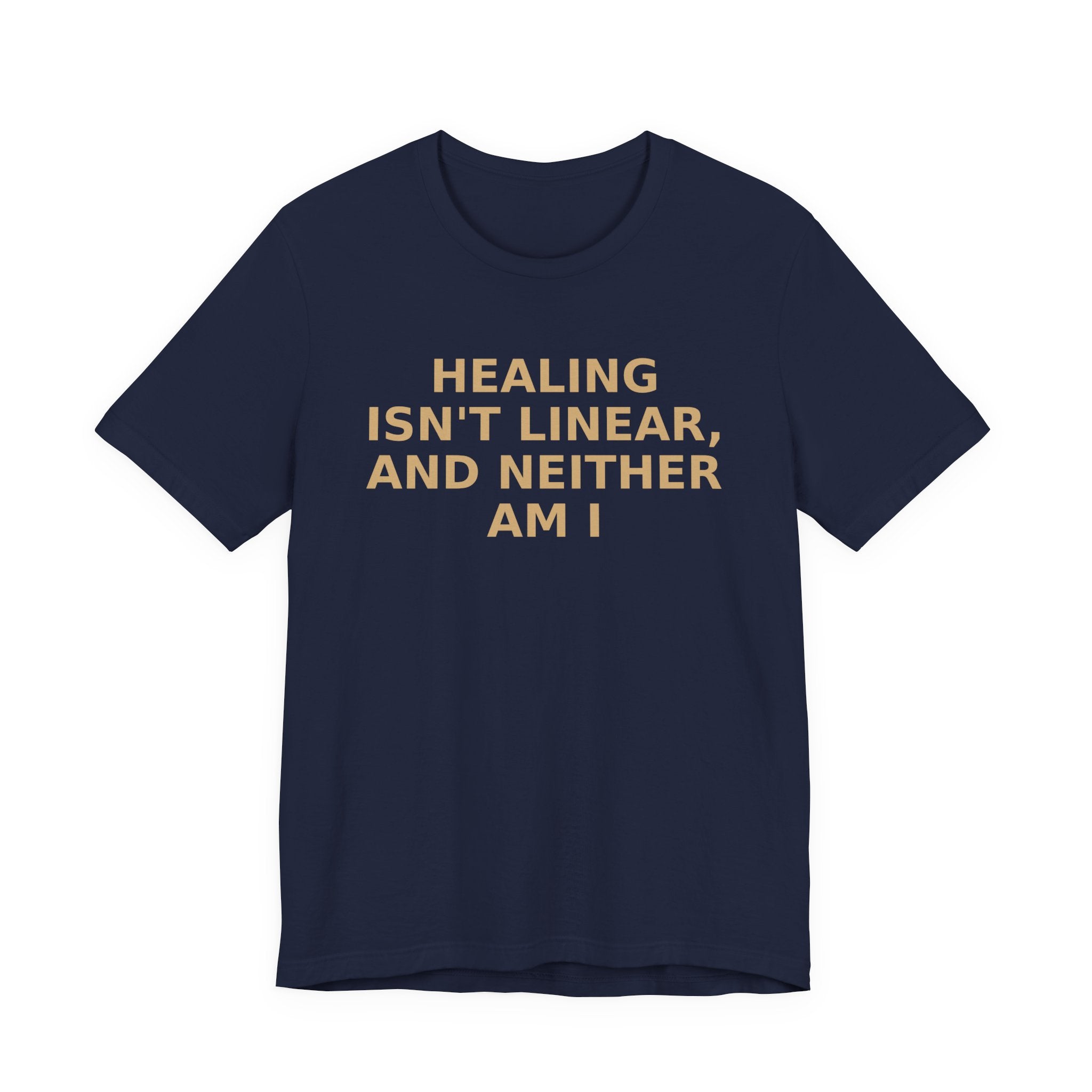 Healing Isn't Linear Tee — Mental Health Support Graphic T‑Shirt