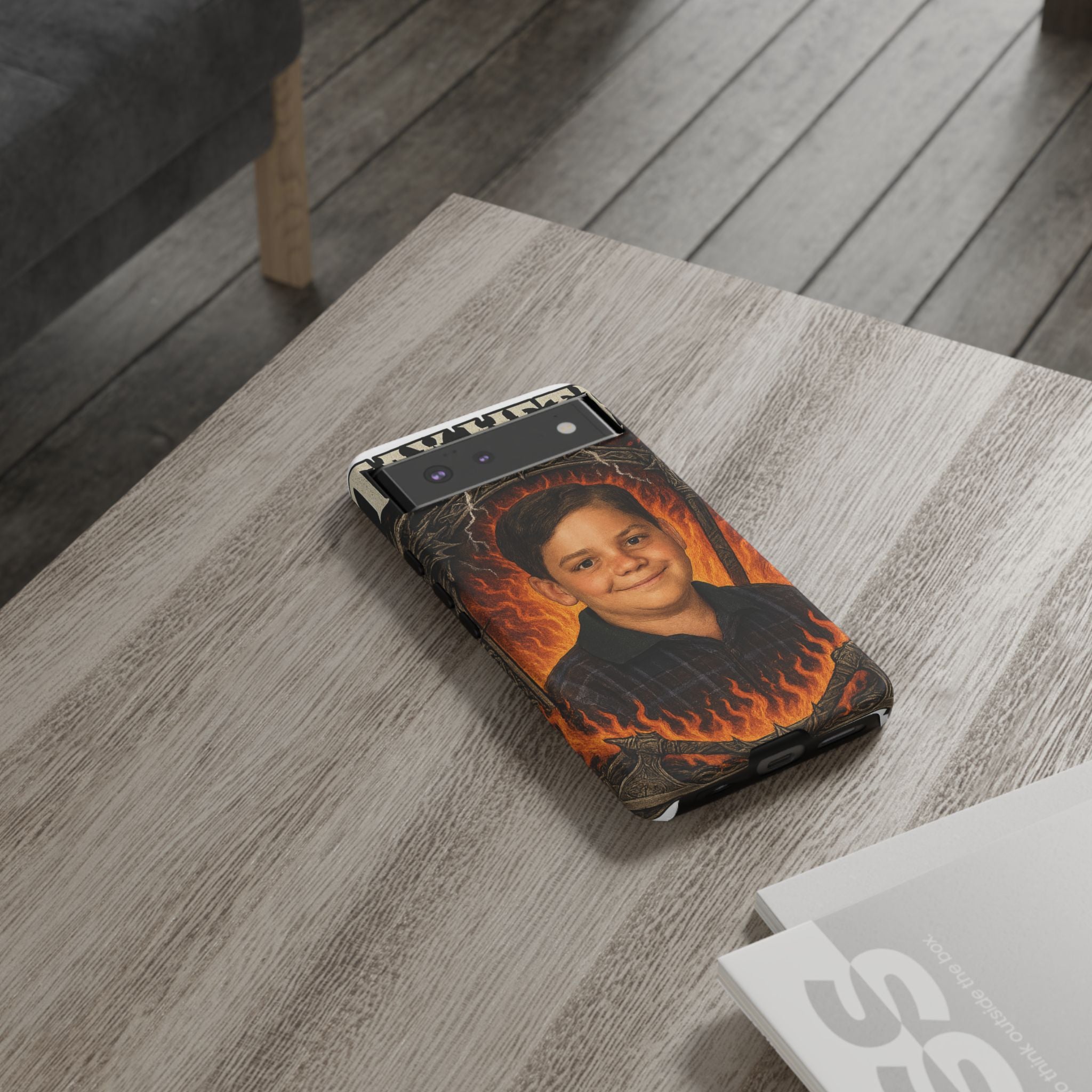 Metalhead Phone Case, Tough Cases for Music Lovers, Personalize with Unique Art, Gift for Metal Fans, Rock Lover's Accessory