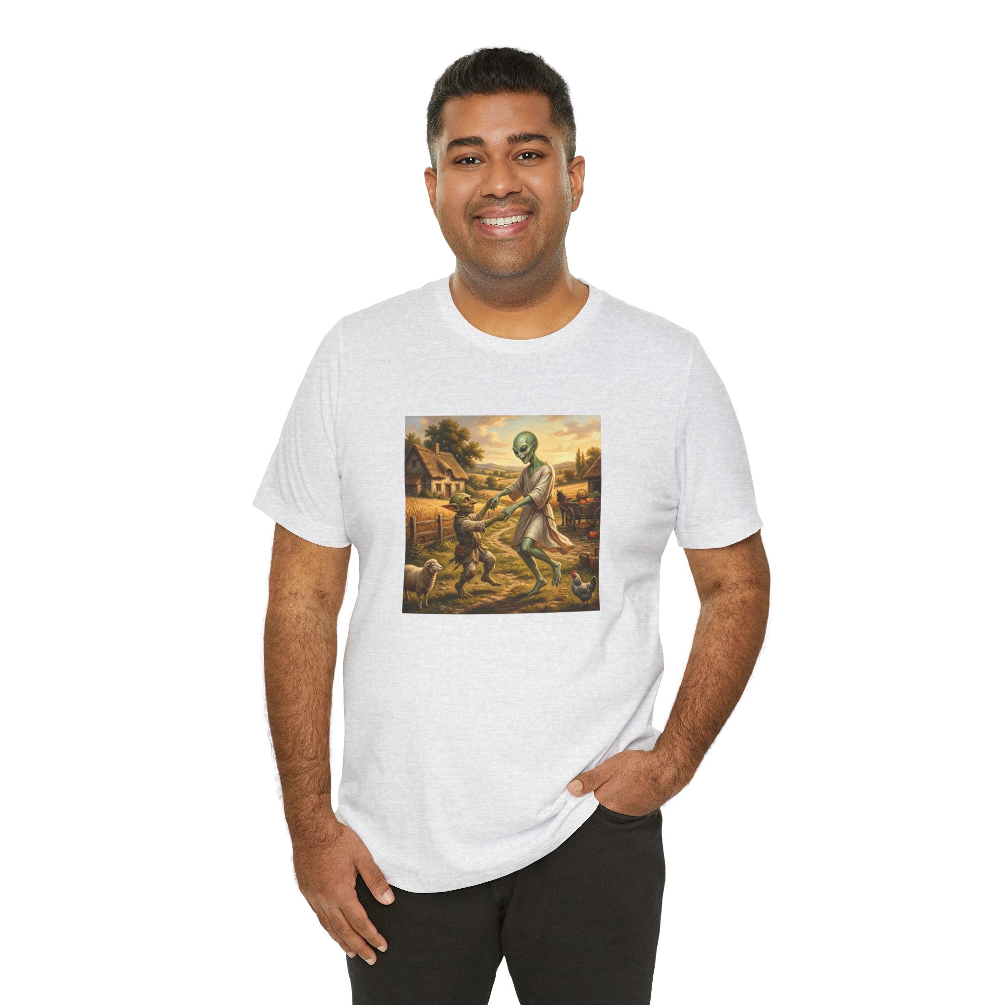 Alien Harvest Vintage Art T‑Shirt
