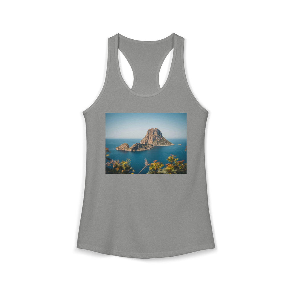 Women's Racerback Tank - Es Vedrà, Spain View