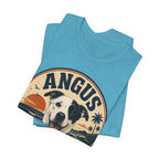Angus Dog Tee — Retro Beach Portrait T-Shirt