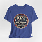 4th of July 250th Anniversary T-Shirt – Vintage American Flag Emblem (1776–2026)