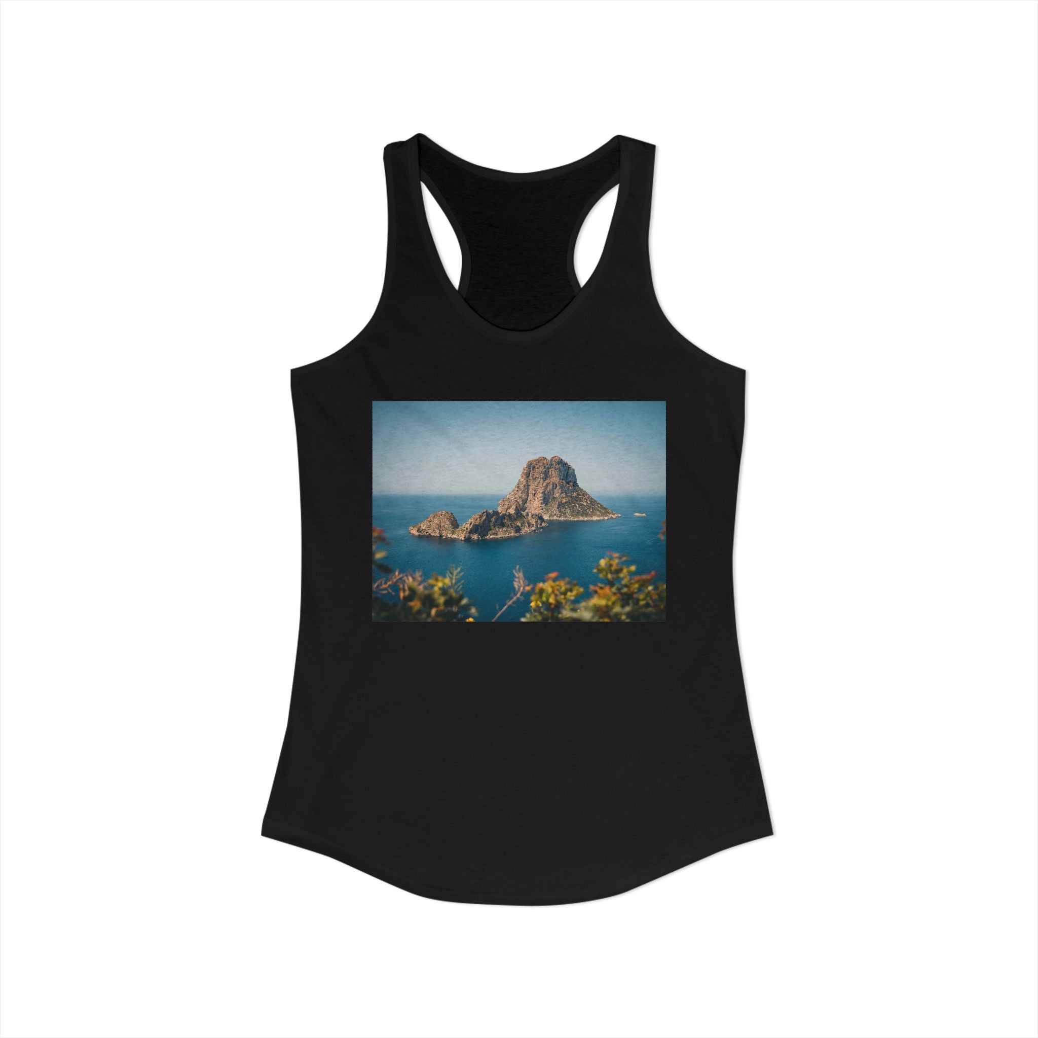 Women's Racerback Tank - Es Vedrà, Spain View