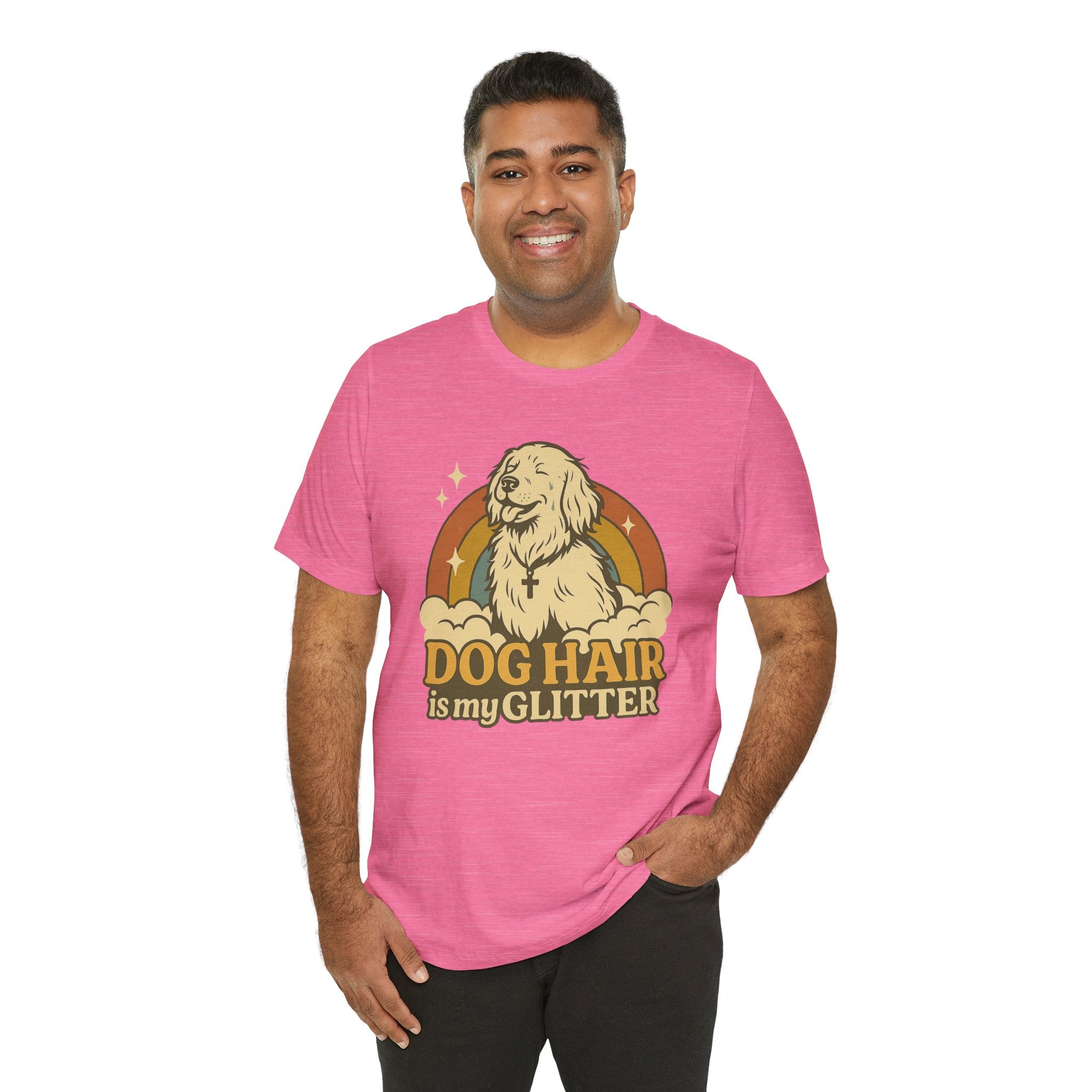 "Dog Hair Is My Glitter" – Retro Golden Vibes Edition