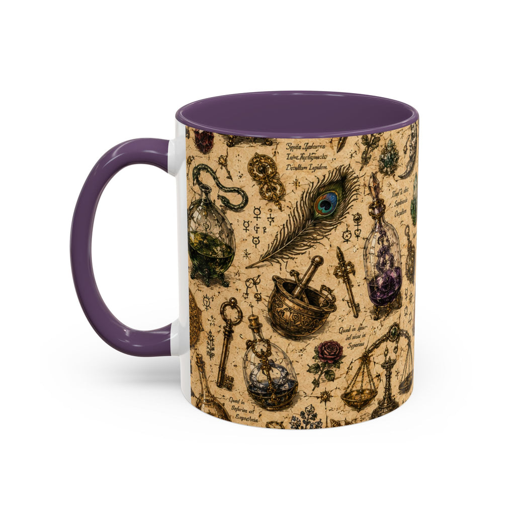 The Alchemist's Cabinet Coffee Mug — Vintage Apothecary Accent Mug (11/15 oz)