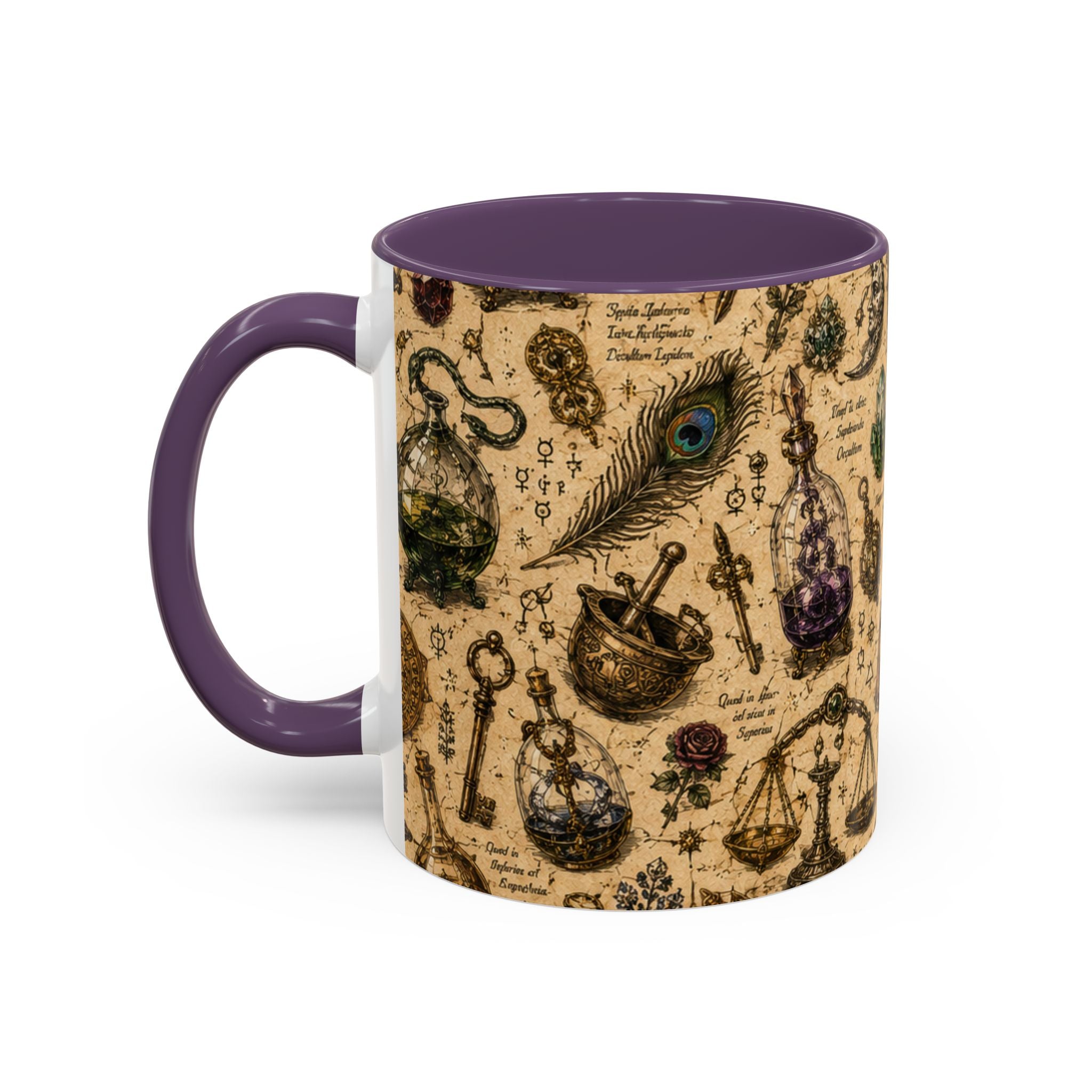The Alchemist's Cabinet Coffee Mug — Vintage Apothecary Accent Mug (11/15 oz)