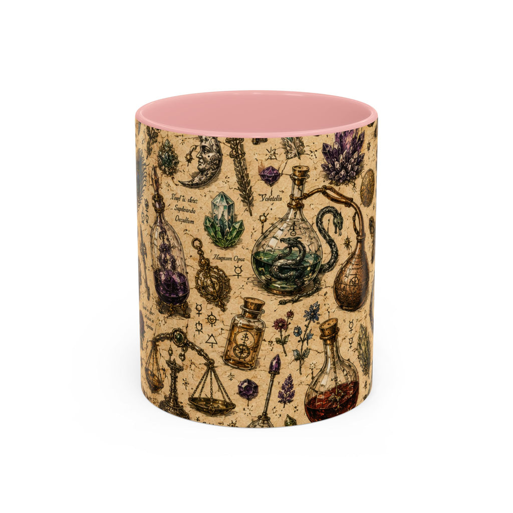 The Alchemist's Cabinet Coffee Mug — Vintage Apothecary Accent Mug (11/15 oz)