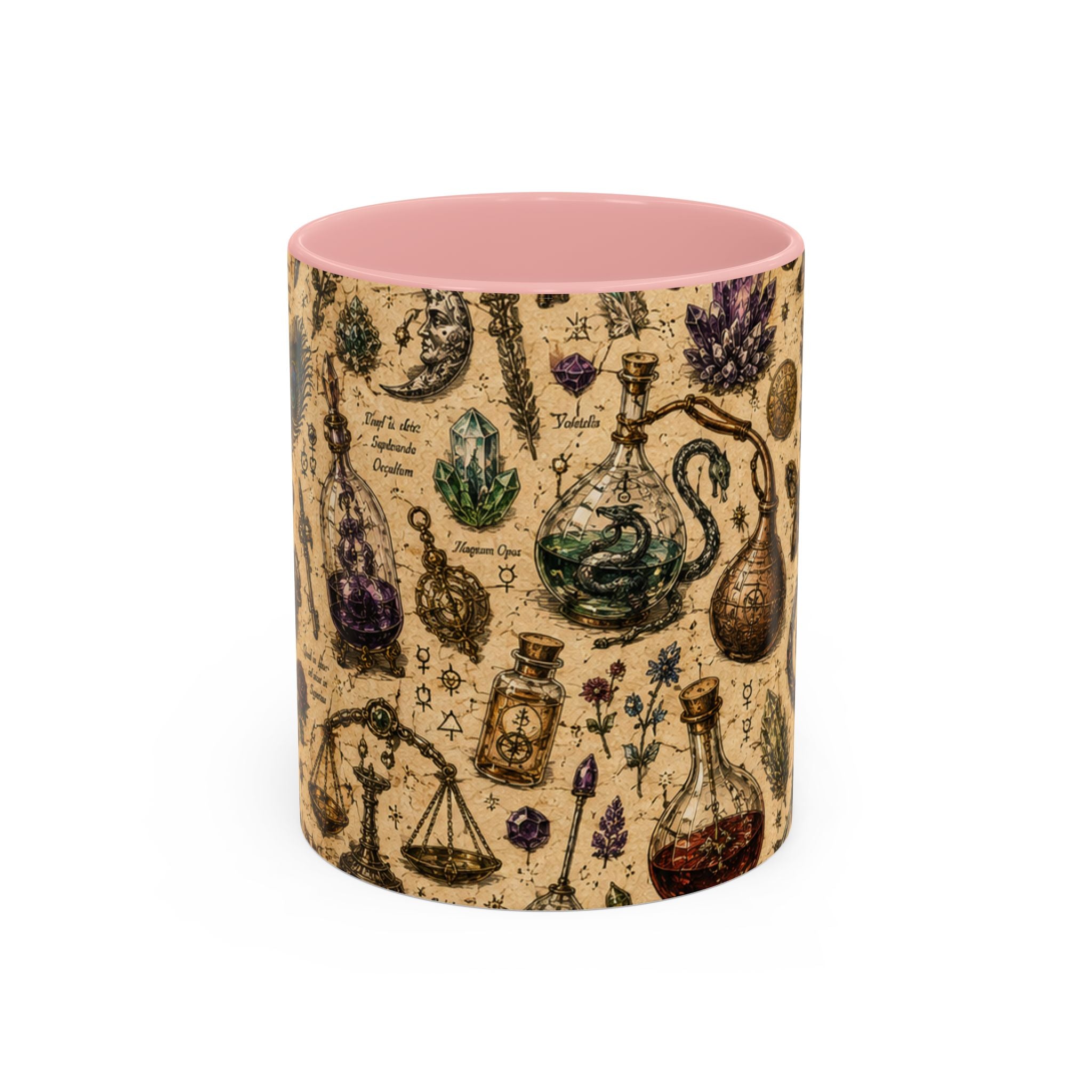 The Alchemist's Cabinet Coffee Mug — Vintage Apothecary Accent Mug (11/15 oz)