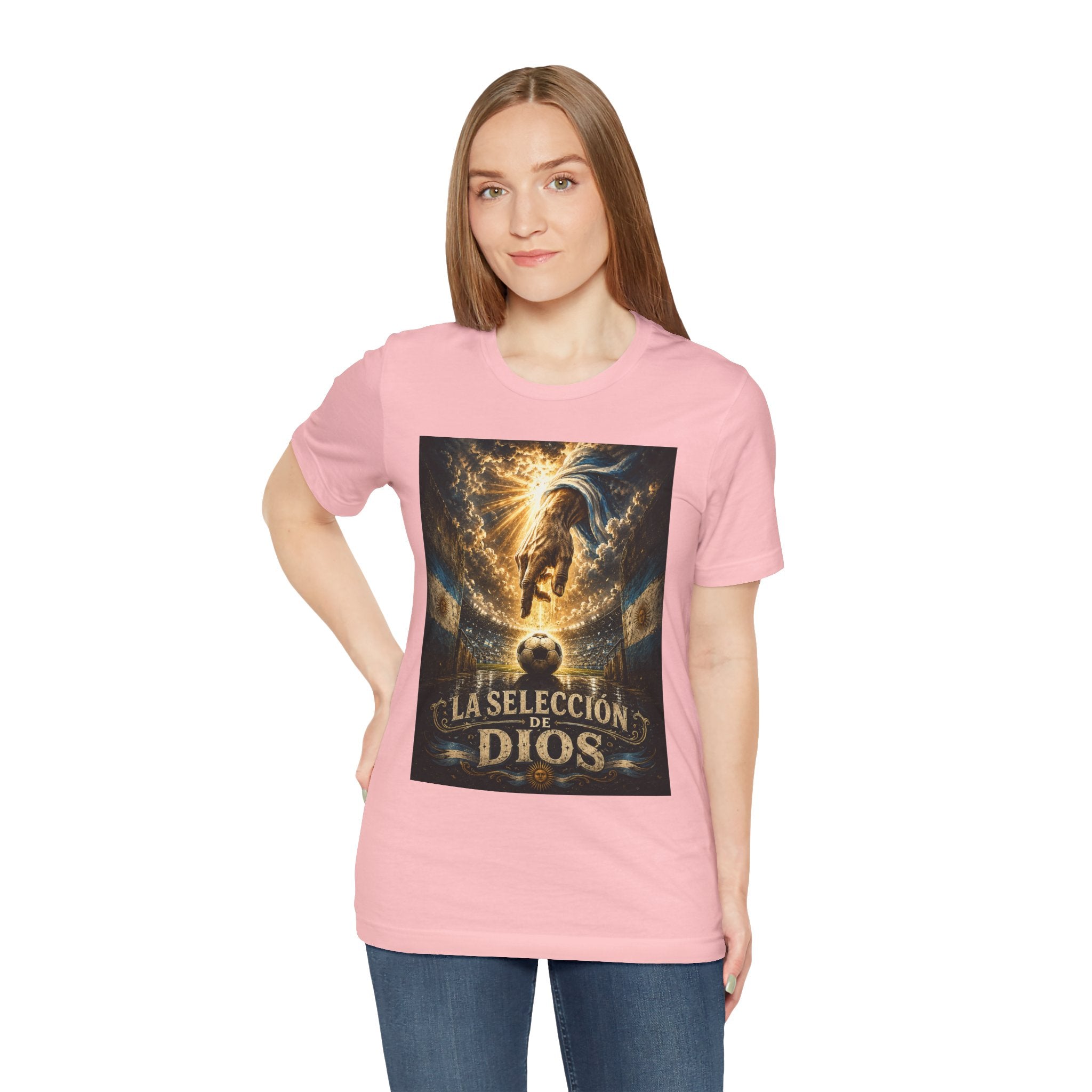 Soccer Faith T-Shirt — "La Selección de Dios" Graphic Tee
