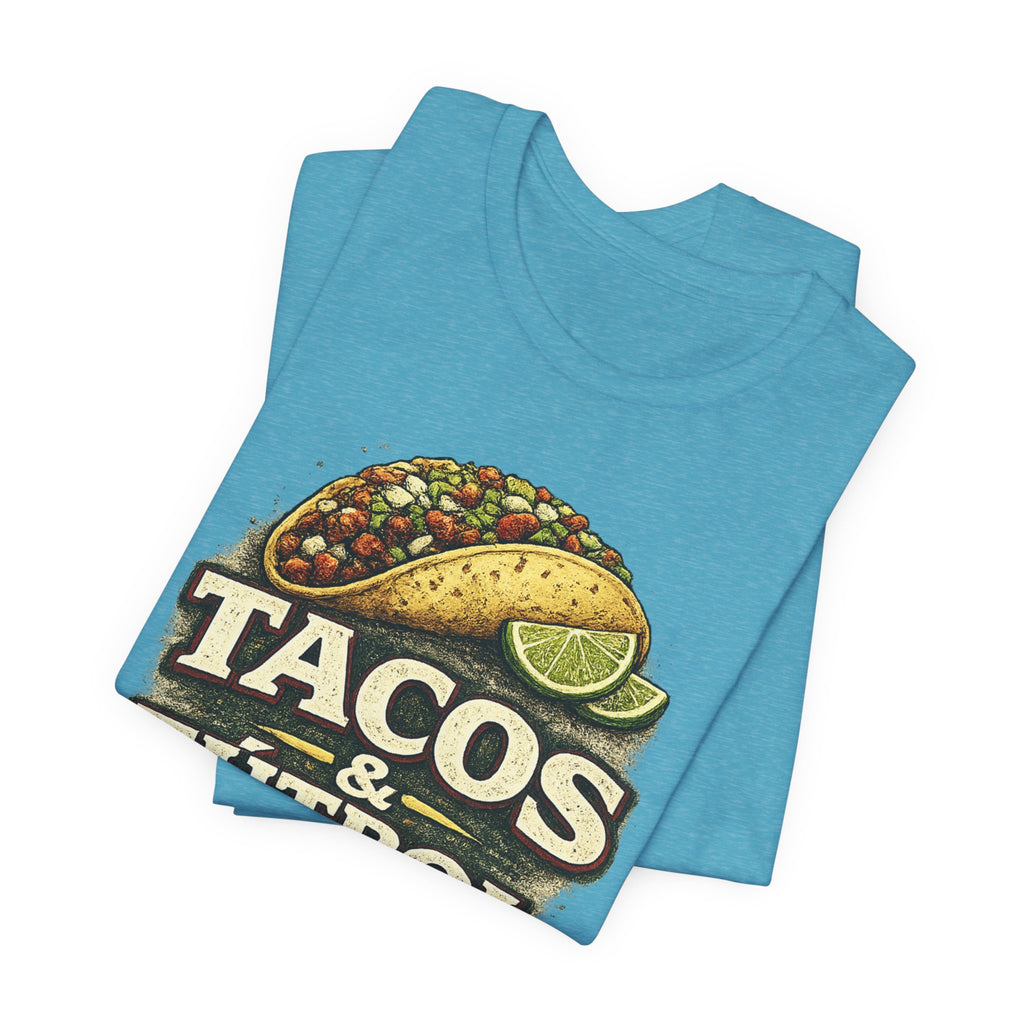T-Shirt — Tacos & Fútbol Graphic Tee — Soccer Fan Mexican Food Mashup