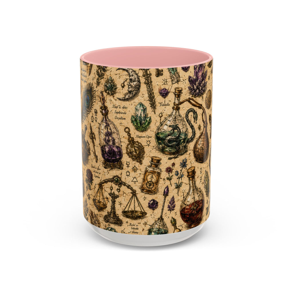 The Alchemist's Cabinet Coffee Mug — Vintage Apothecary Accent Mug (11/15 oz)
