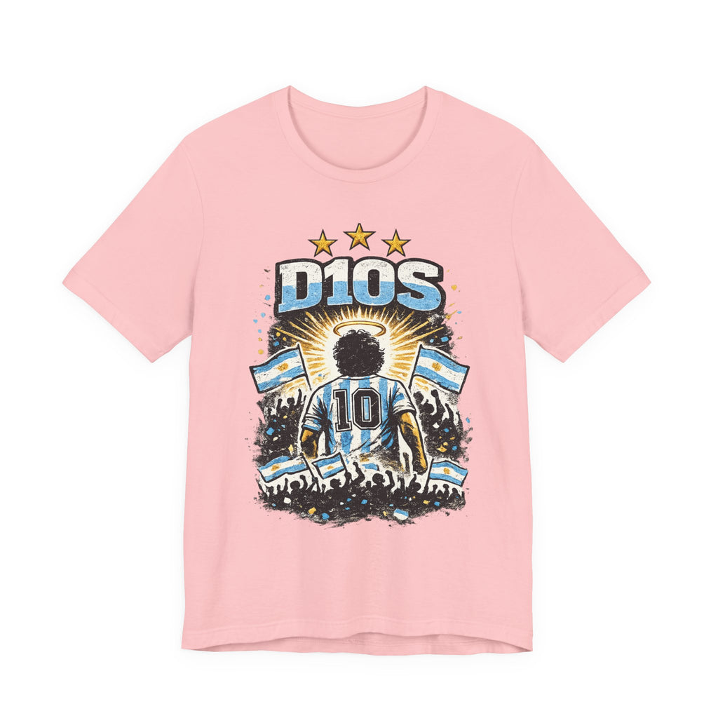 Dios 10 Argentina Soccer Tee — Maradona Tribute Football Shirt