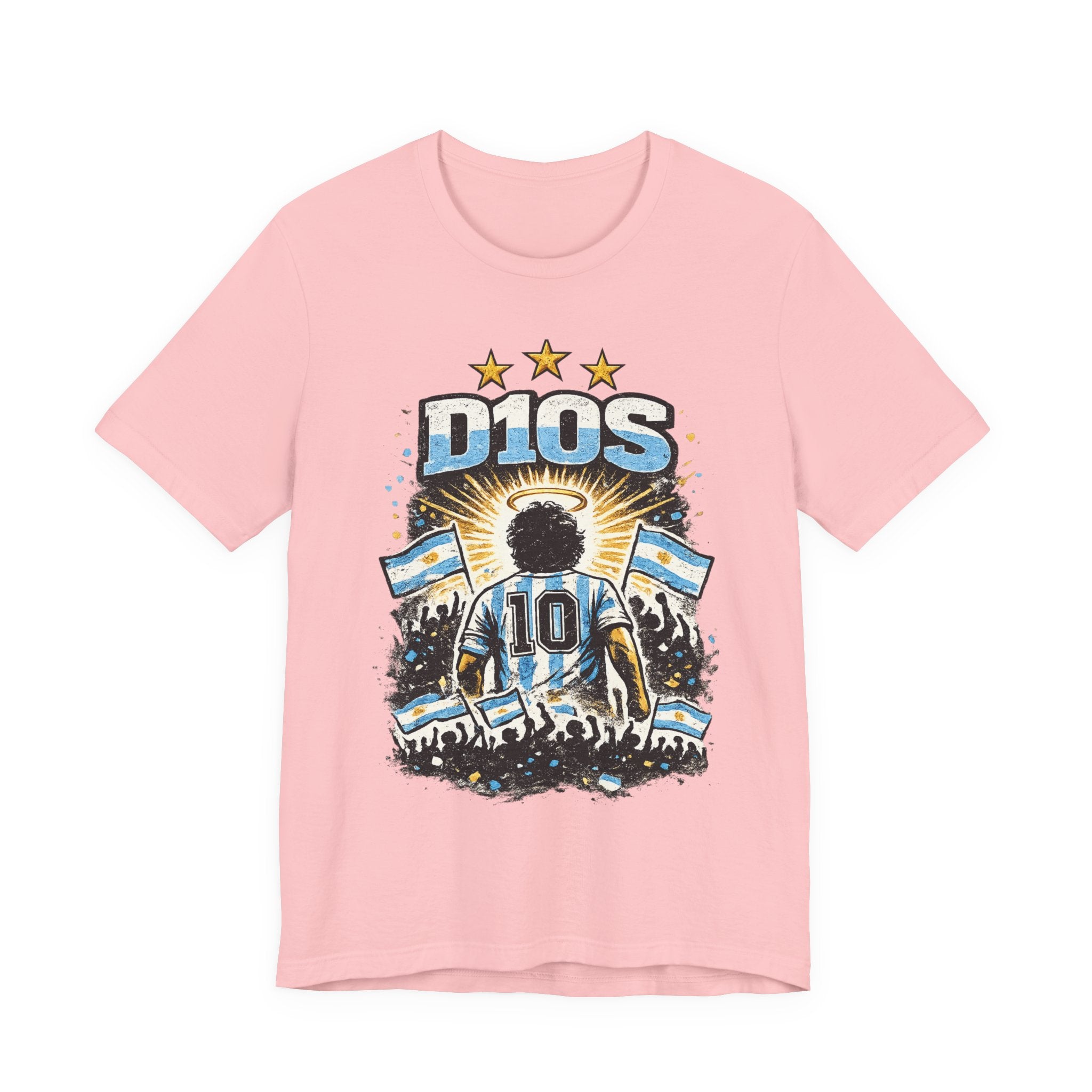 Dios 10 Argentina Soccer Tee — Maradona Tribute Football Shirt