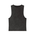 Summer Vibes Stonewash Tank Top — Retro Sunset Graphic Tank