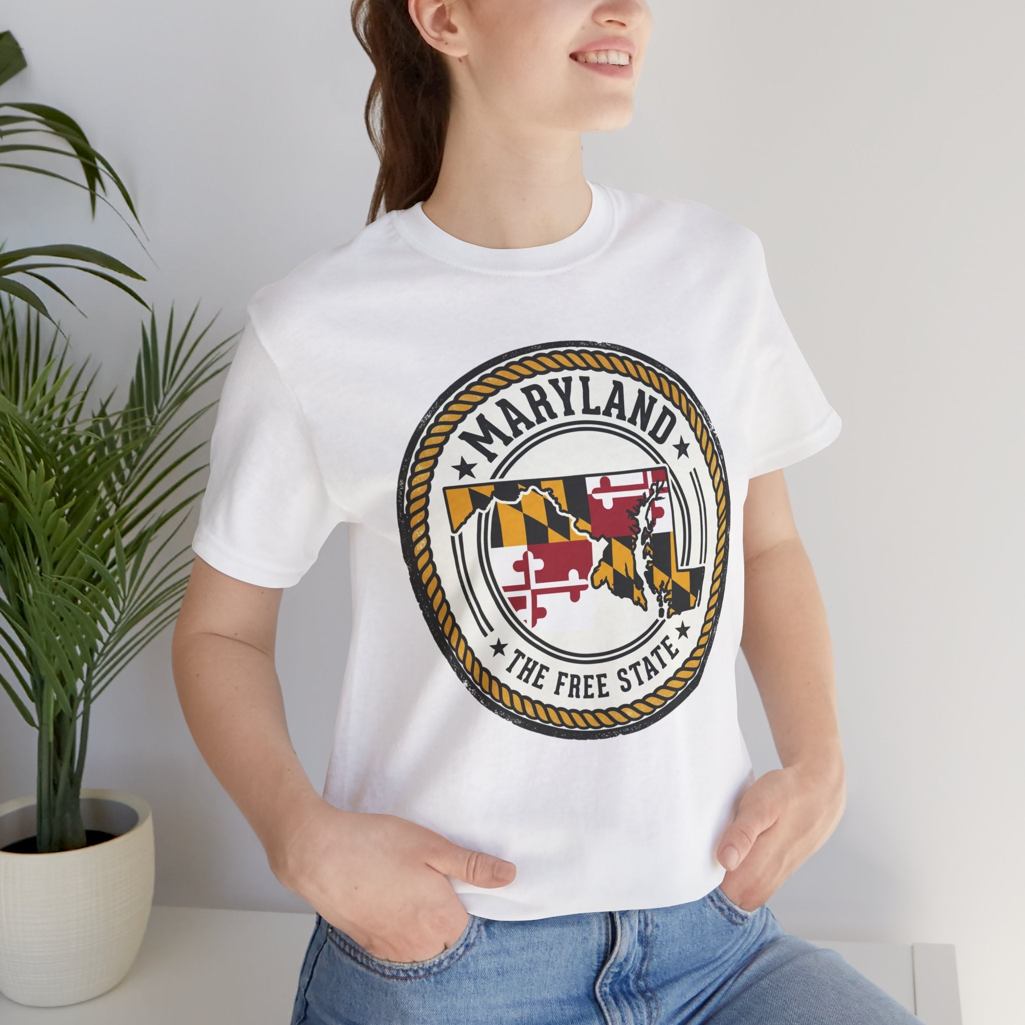 Maryland State Seal T-Shirt – The Free State Flag Emblem Tee