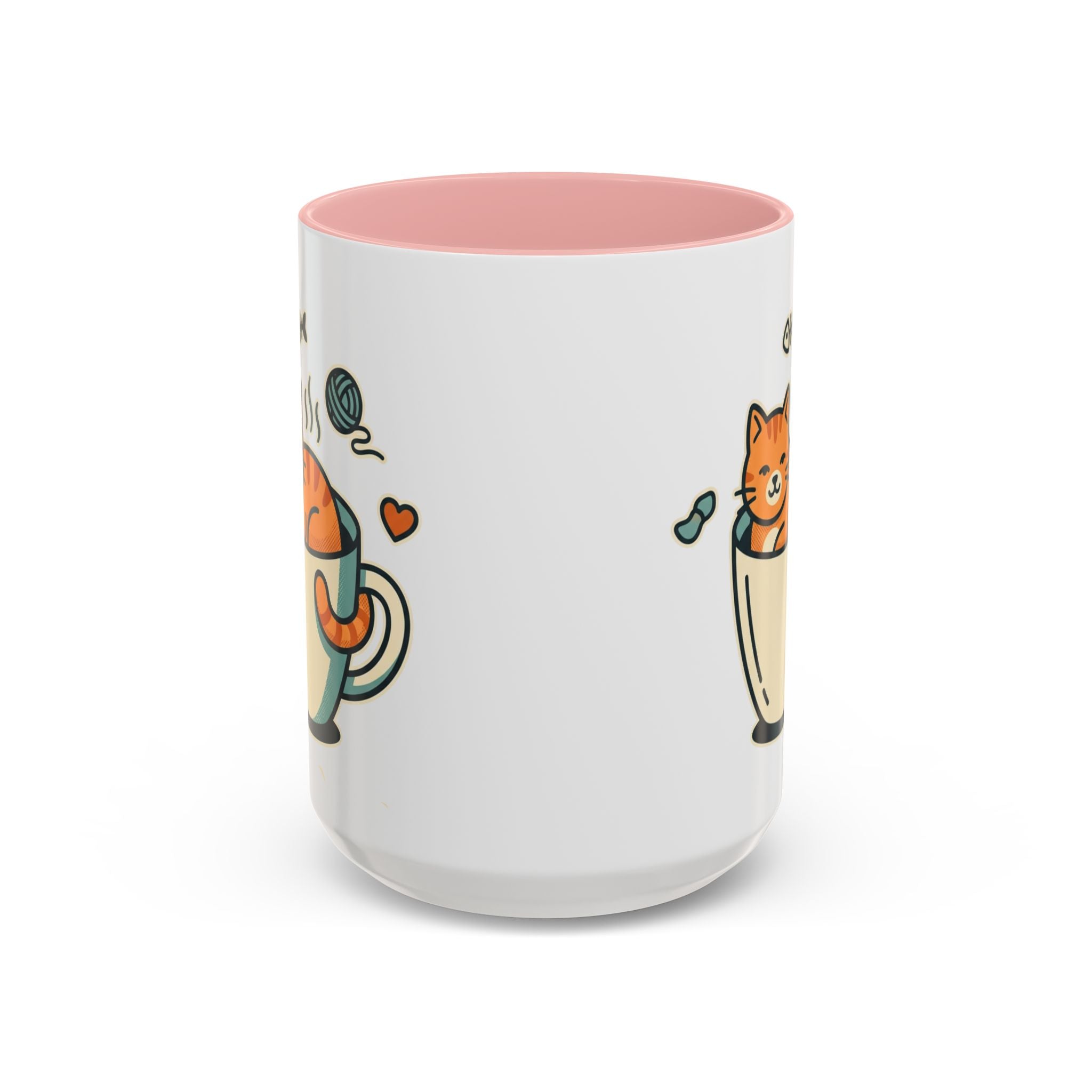 Cat in Cup Coffee Mug — Cute Cat Lover Accent Mug (11/15oz)