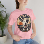 Angus Dog Tee — Retro Beach Portrait T-Shirt