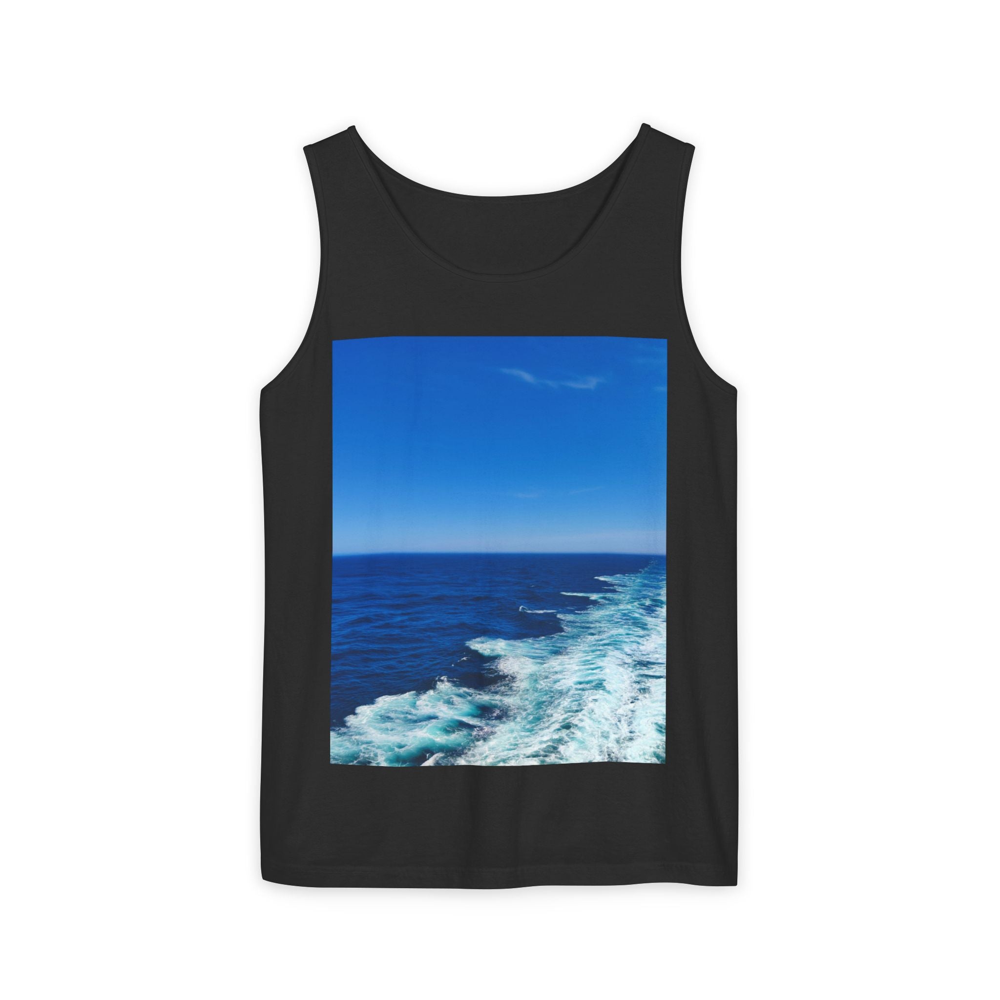 Ocean View Photo Tank Top — Coastal Beach Vibes Summer Tee