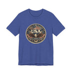 USA Eagle Vintage Patriotic T-Shirt — American Flag Graphic Tee