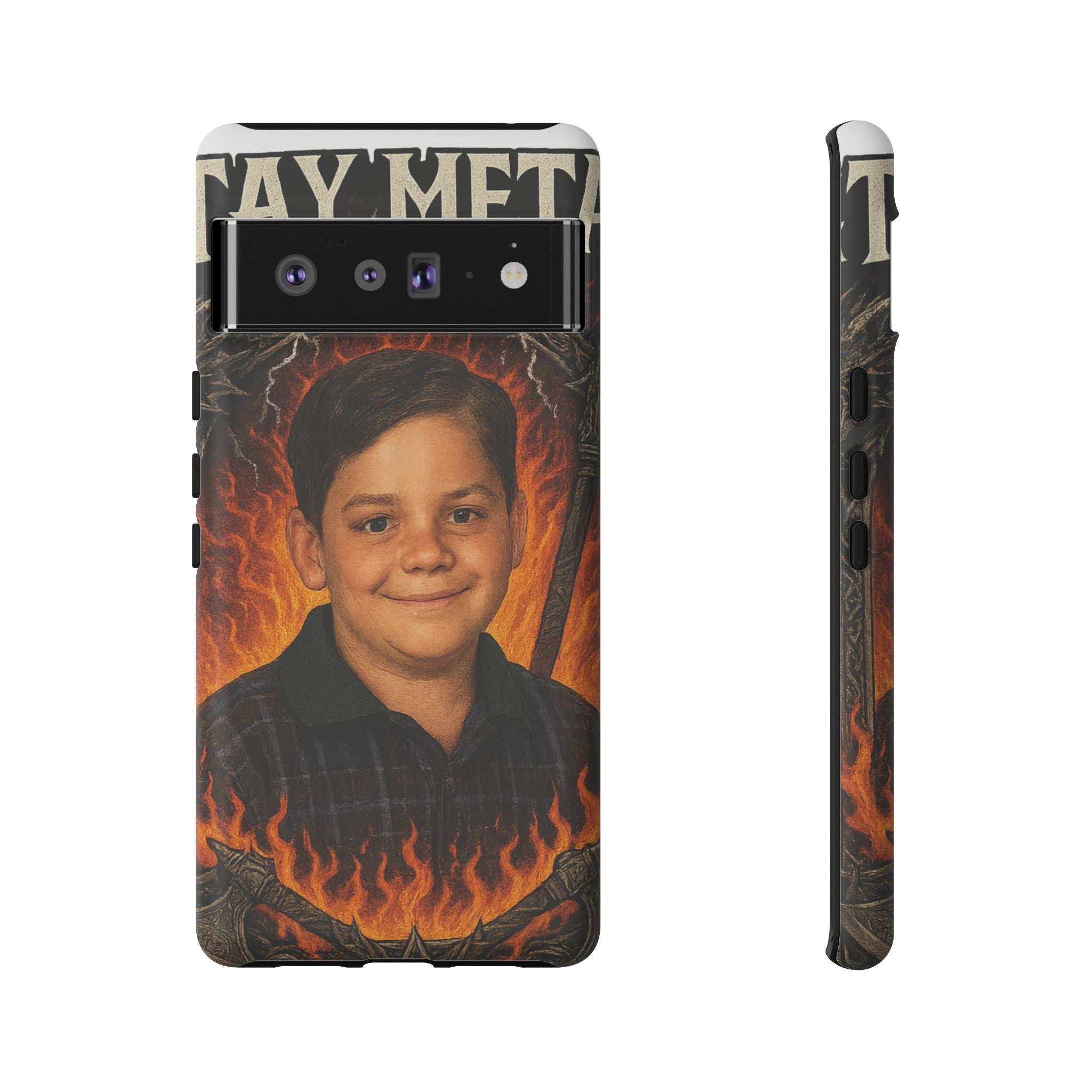 Metalhead Phone Case, Tough Cases for Music Lovers, Personalize with Unique Art, Gift for Metal Fans, Rock Lover's Accessory