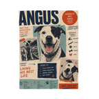 Velveteen Plush Blanket — Personalized Dog Poster Design (Angus "Goodest Boy" Pet Photo Blanket)