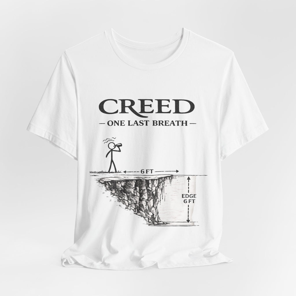 Creed "One Last Breath" T-Shirt - Band Lyric Tee with Cliff Sketch