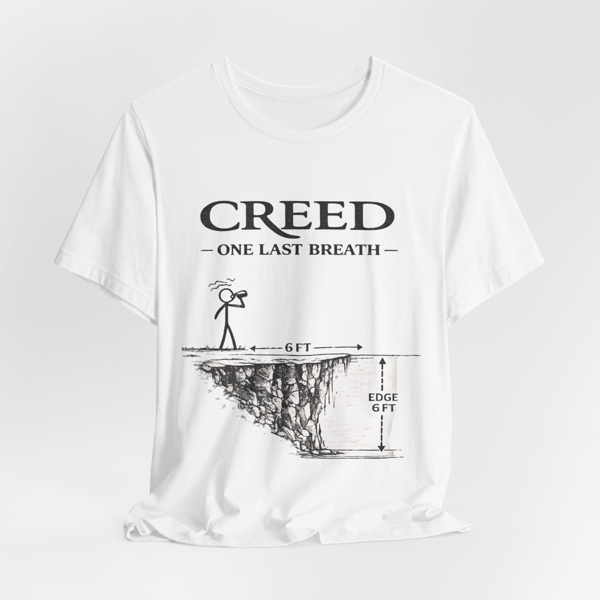 Creed "One Last Breath" T-Shirt - Band Lyric Tee with Cliff Sketch