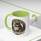 Coffee Lovers Mug — Rustic 'Coffee & Hops' Accent Ceramic Mug (11/15oz)