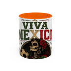 Viva Mexico Accent Coffee Mug — Day of the Dead Skeleton Design (11/15oz)