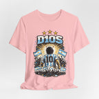 Dios 10 Argentina Soccer Tee — Maradona Tribute Football Shirt