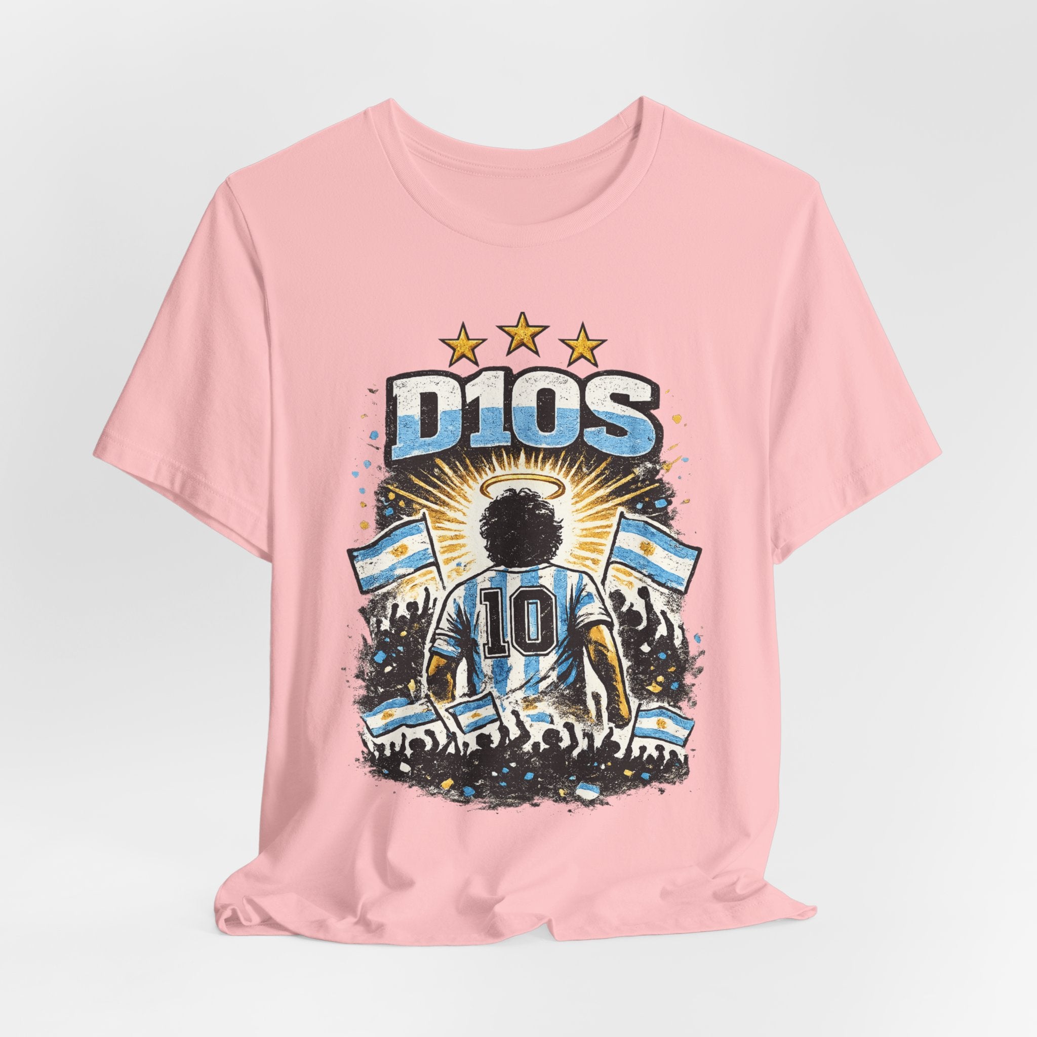 Dios 10 Argentina Soccer Tee — Maradona Tribute Football Shirt