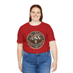USA Eagle Vintage Patriotic T-Shirt — American Flag Graphic Tee