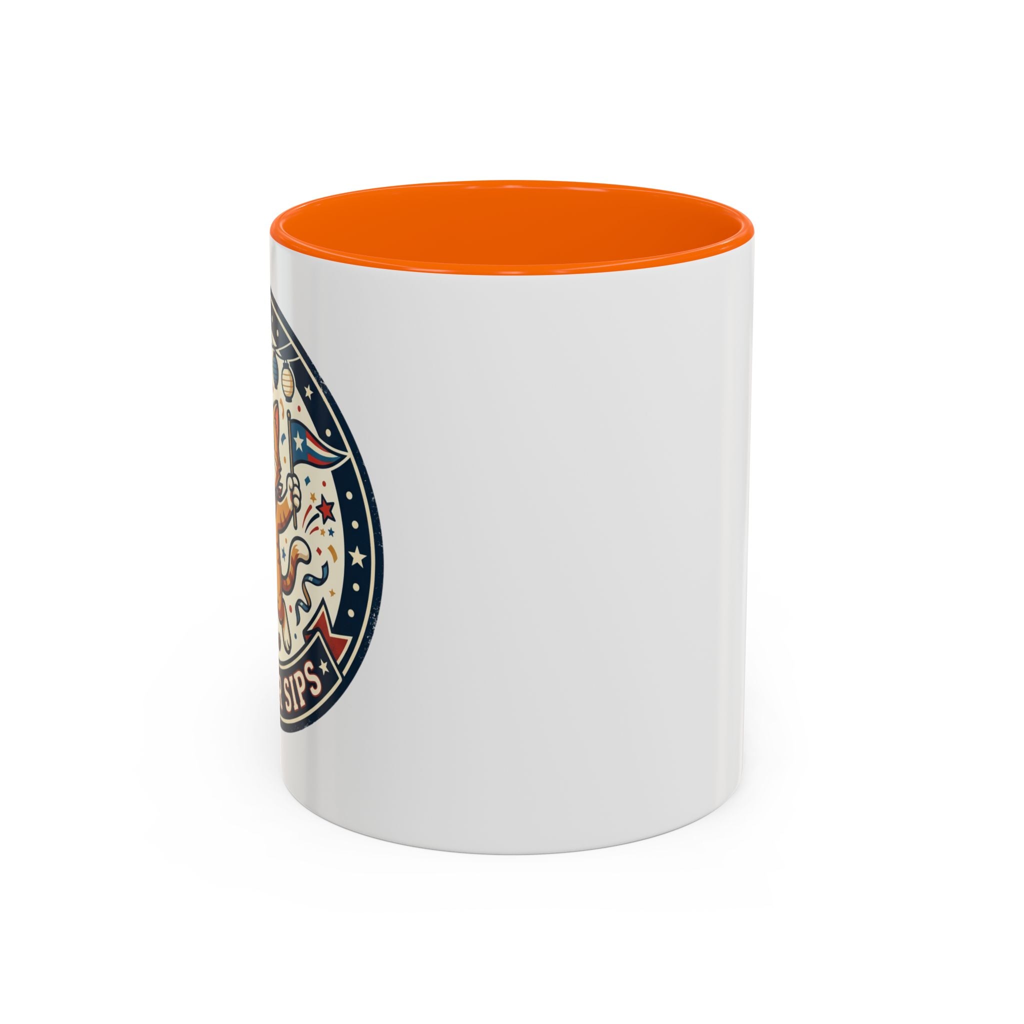 Space Camper Patch Coffee Mug — Retro Astronaut Camper 11/15oz Accent Mug