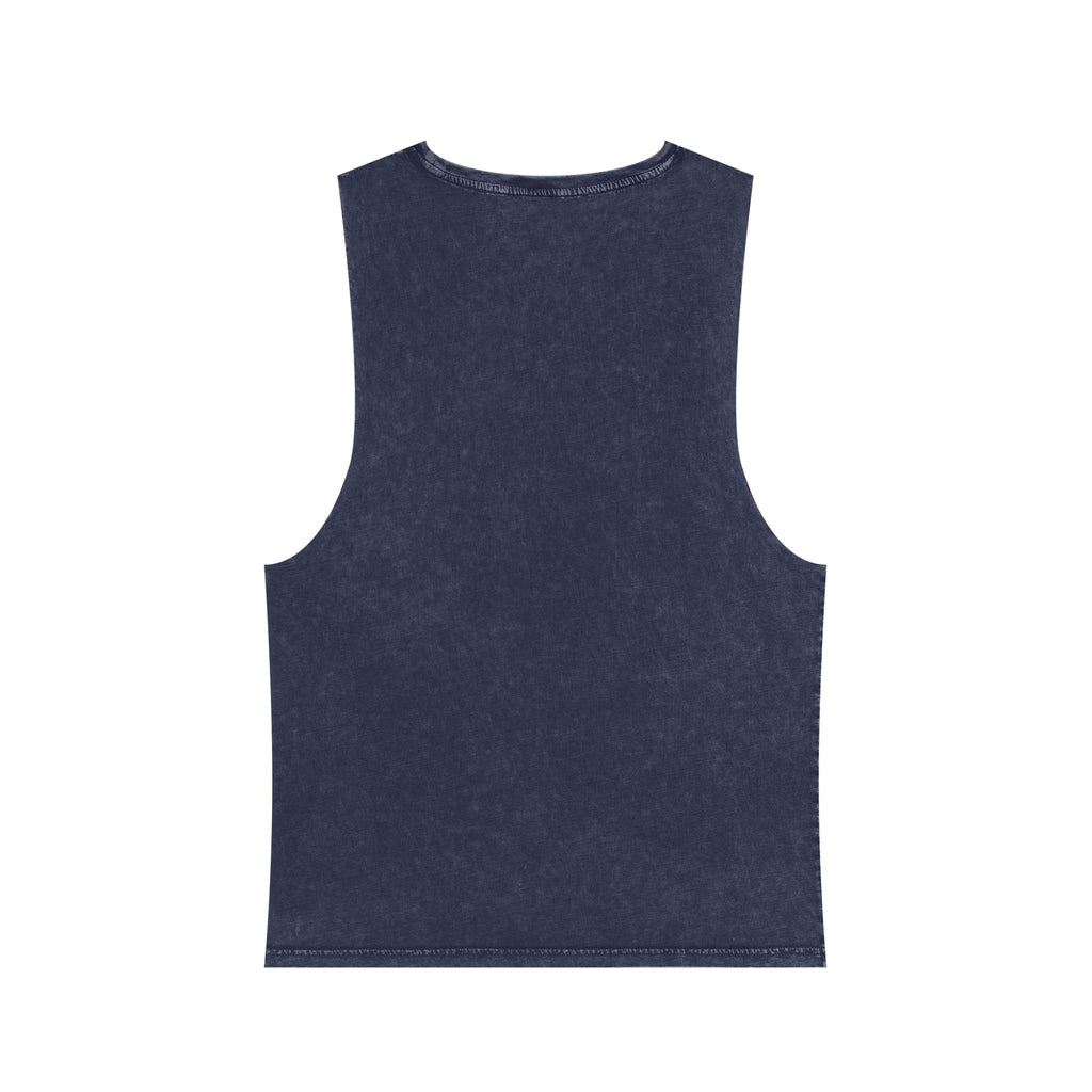 Custom Stonewash Muscle Tank — Vintage Wash Sleeveless Top