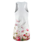 Floral Racerback Sundress — Pink Cosmos Meadow All-Over Print