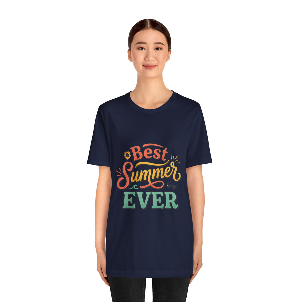 Best Summer Ever T-Shirt — Retro Colorful Vacation Tee