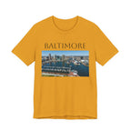 Baltimore Skyline Photo Tee — Inner Harbor Cityscape T-Shirt