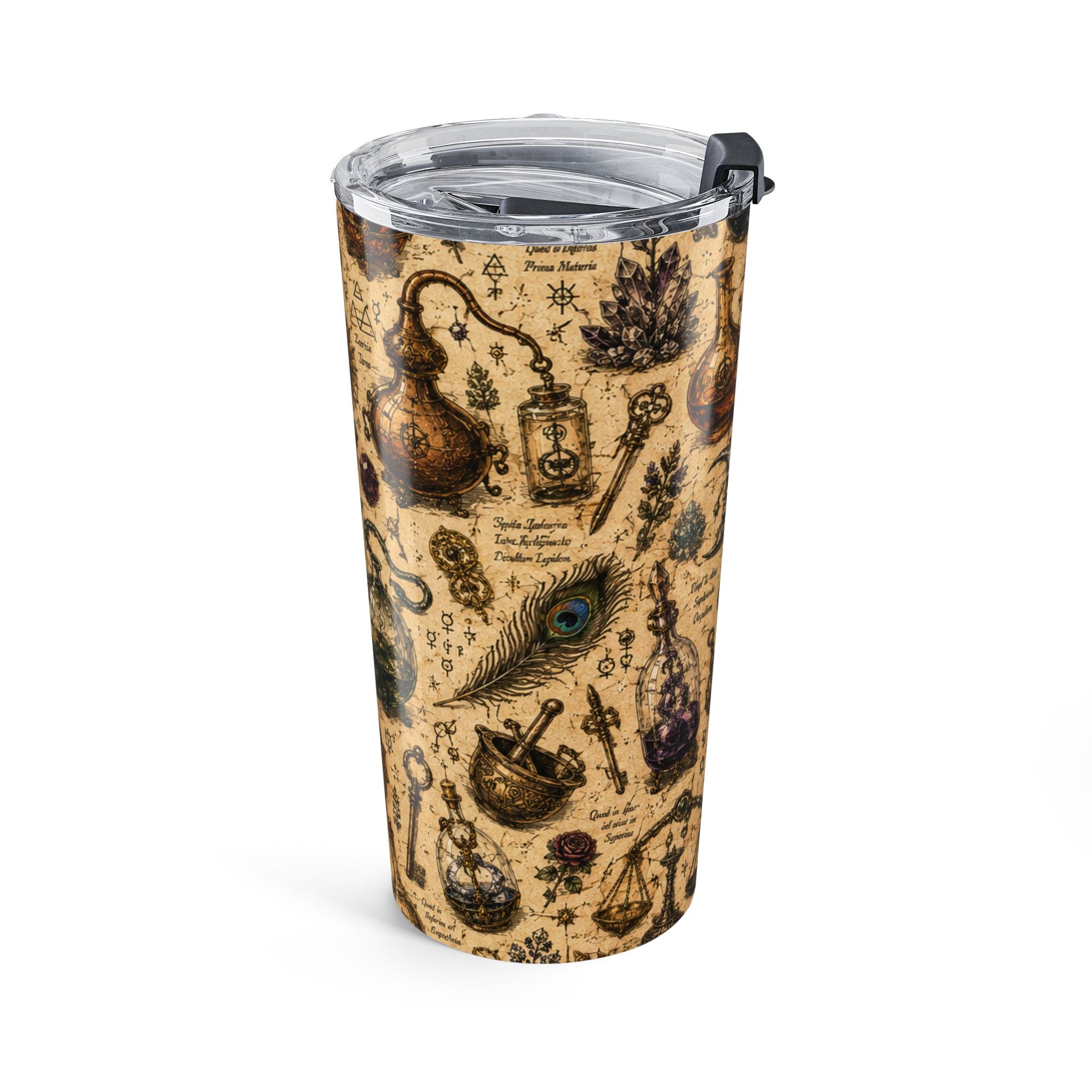 20oz The Alchemist's Cabinet Tumbler — Vintage Magic Travel Cup