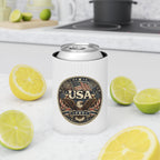 USA Eagle Can Cooler - Patriotic American Flag Beer Holder for 4th of July