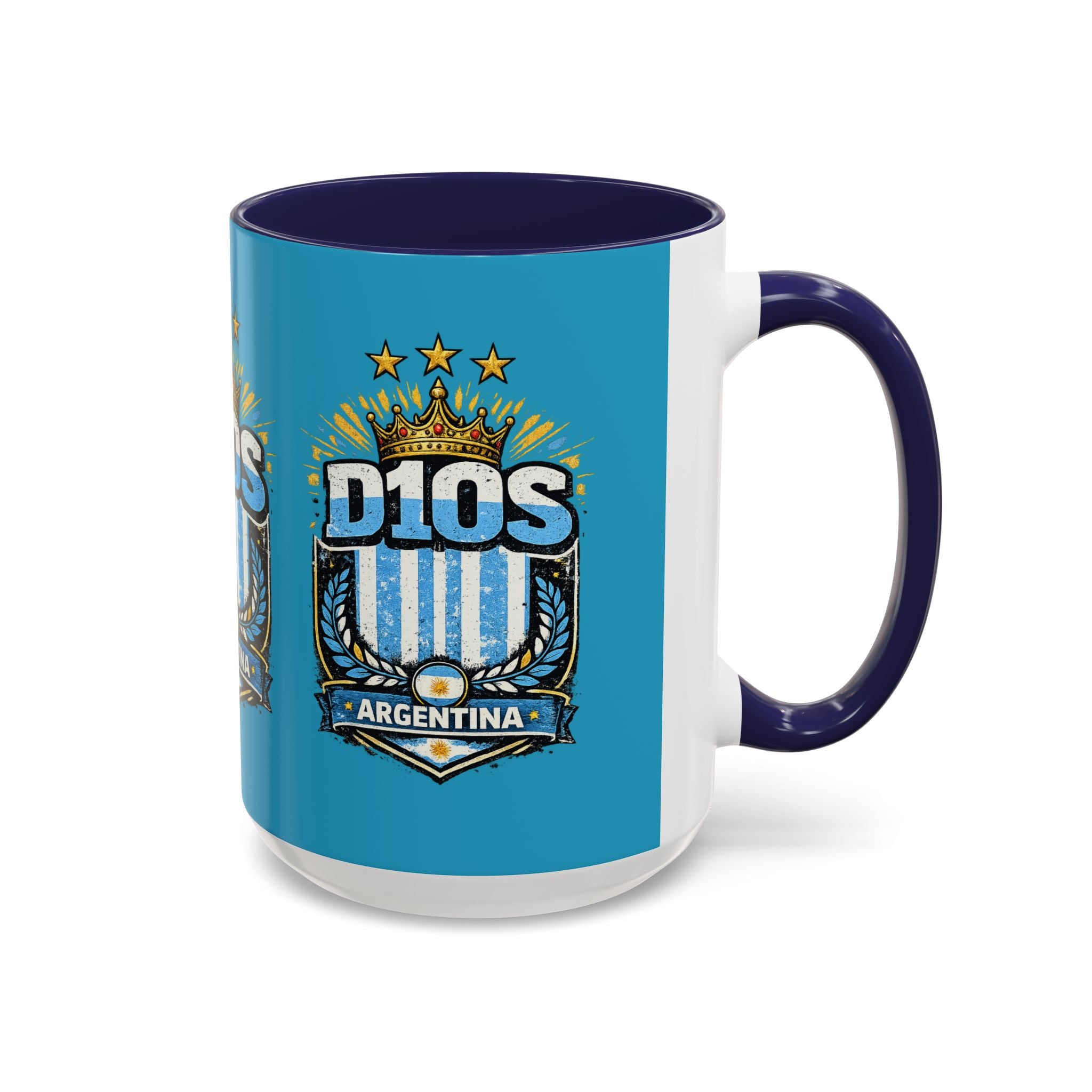 Coffee Mug — Bright Blue Accent Ceramic Mug (11/15oz)