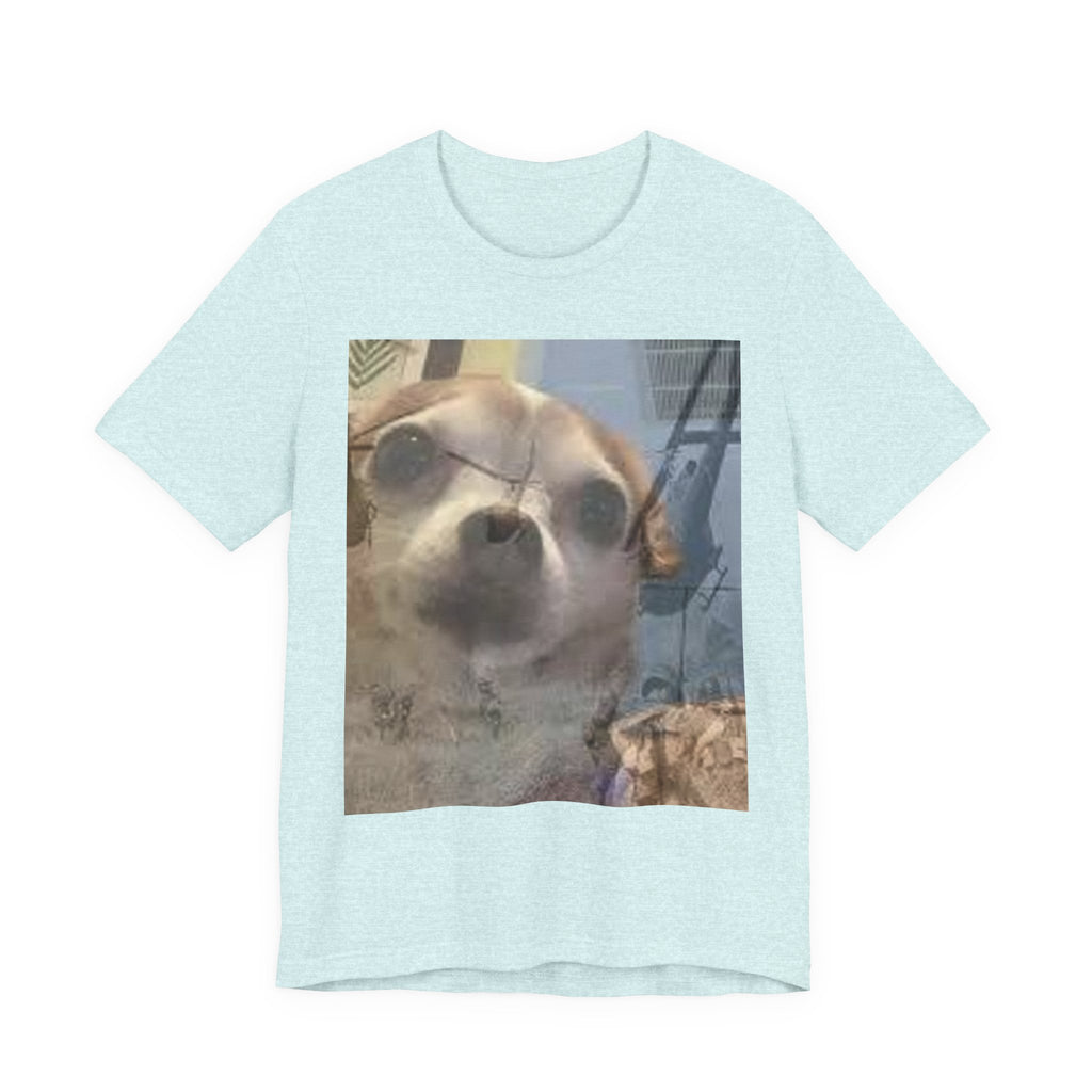 Funny chihuahua trauma  Dog T‑Shirt — Cute Chihuahua Photo Tee
