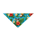 Tropical Dog Bandana — Hawaiian Floral & Pineapple Pet Scarf