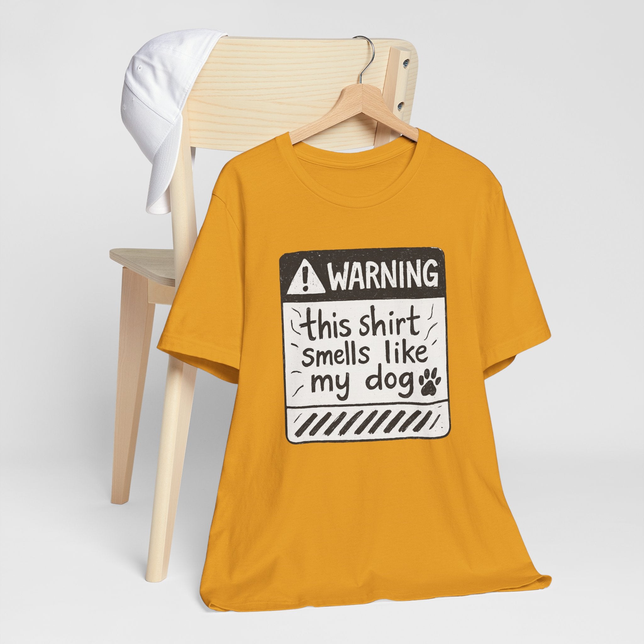 T-Shirt — "Warning: This Shirt Smells Like My Dog" Funny Dog Lover Tee