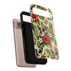 Tropical chihuahua Phone Case — Floral Pineapple Protective Tough Case