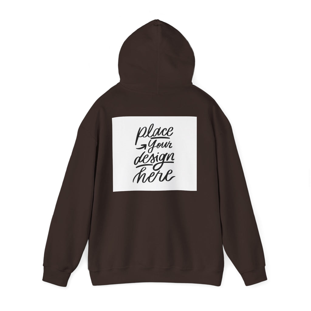Classic Hoodie with Centered Design – 'Place Your Design Here'