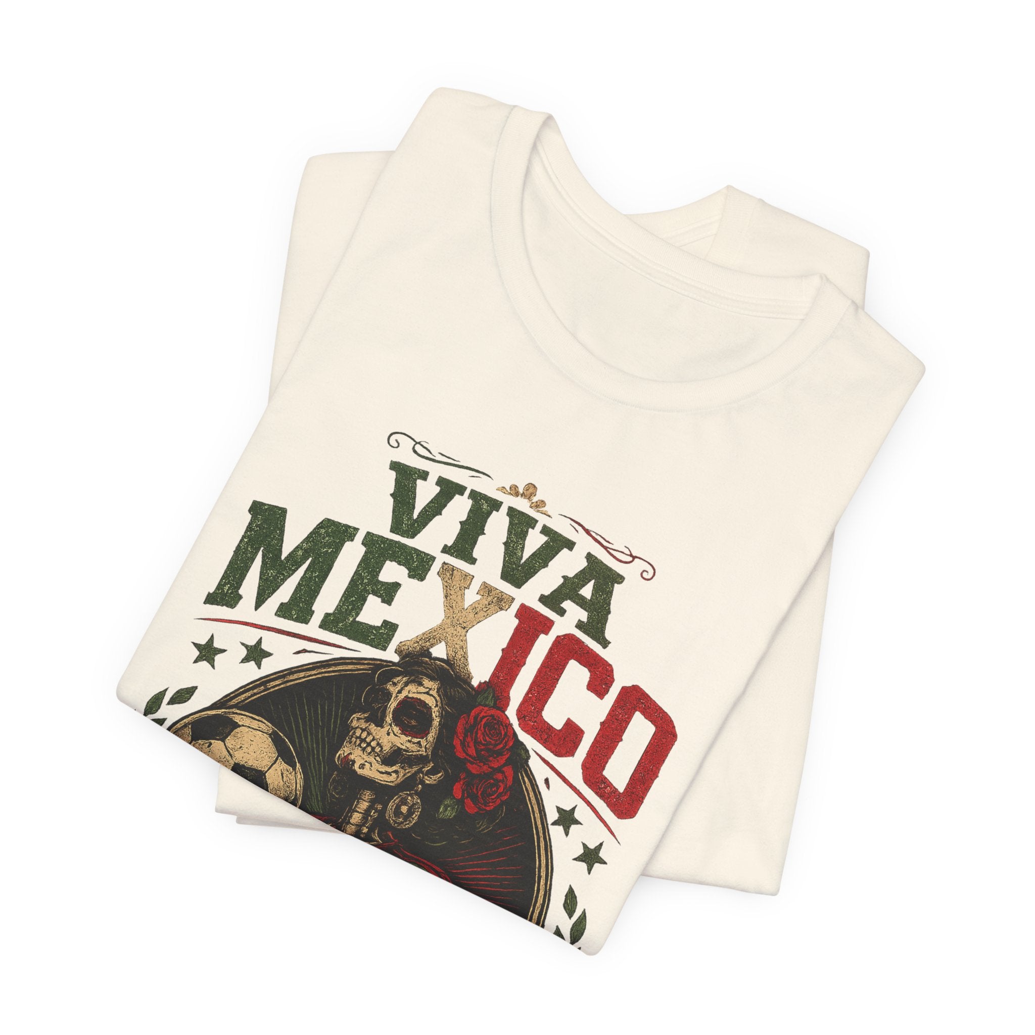 Mexico Catrina Skull T‑Shirt — Day of the Dead Mexican Soccer Tee